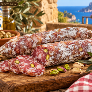 salame siciliano al pistacchio,salame