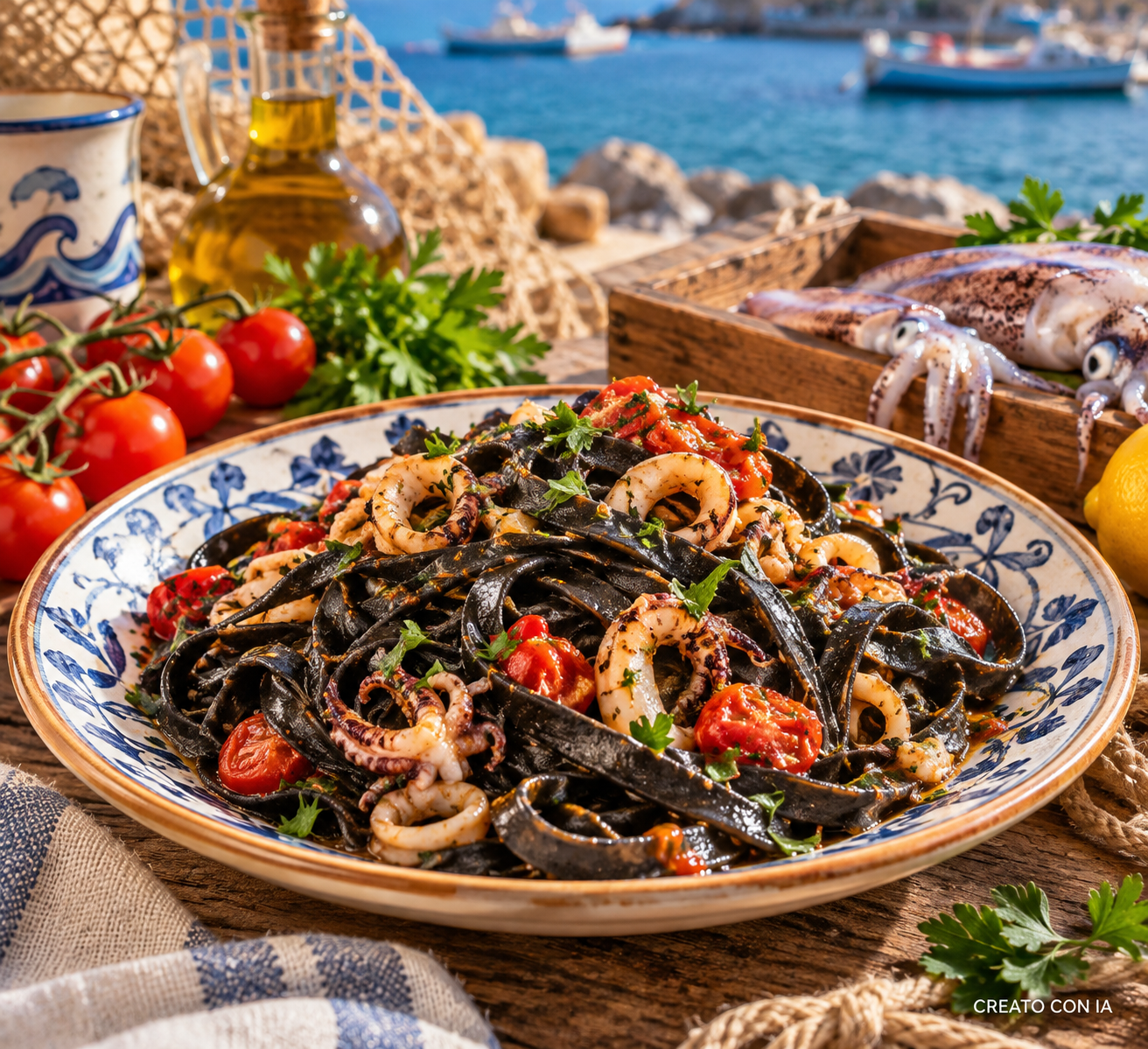 tagliatelle al nero di seppia tagliatelle al nero di seppia