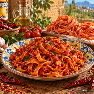 tagliatelle siciliane al peperoncino