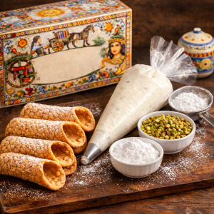 kit cannolo siciliano con ricotta fresca