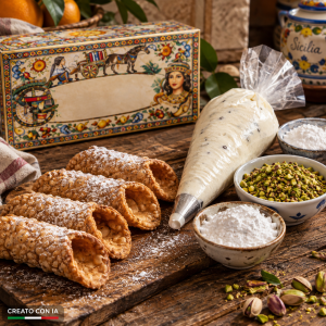 kit cannolo siciliano con ricotta fresca