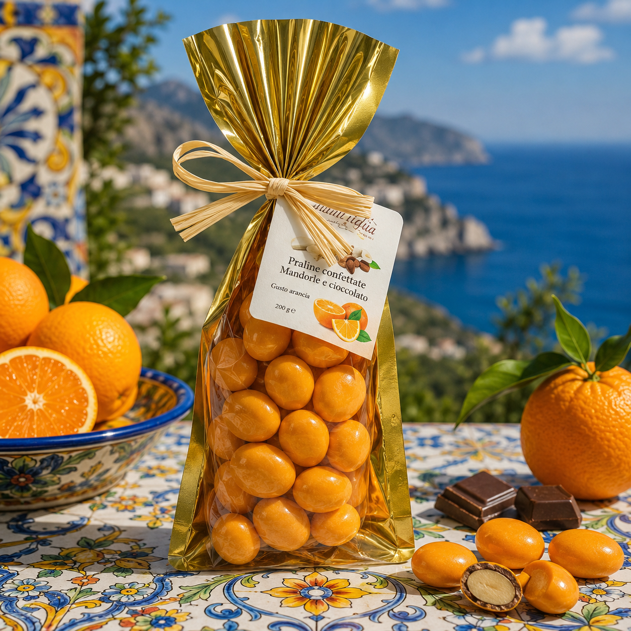 praline confettate di mandorle al cioccolato gusto arancia di sicilia,confetti praline confettate di mandorle al cioccolato gusto arancia di sicilia,confetti