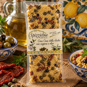 couscous delle isole siciliane con capperi e olive,couscous