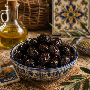 olive nere al forno,olive infornate,olive al forno