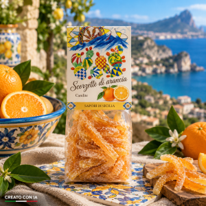 Scorzette siciliane di arance candite