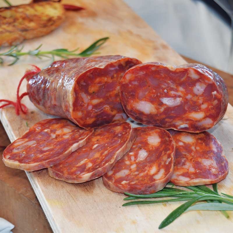 Soppressata siciliana piccante conf. sottovuoto 350 gr