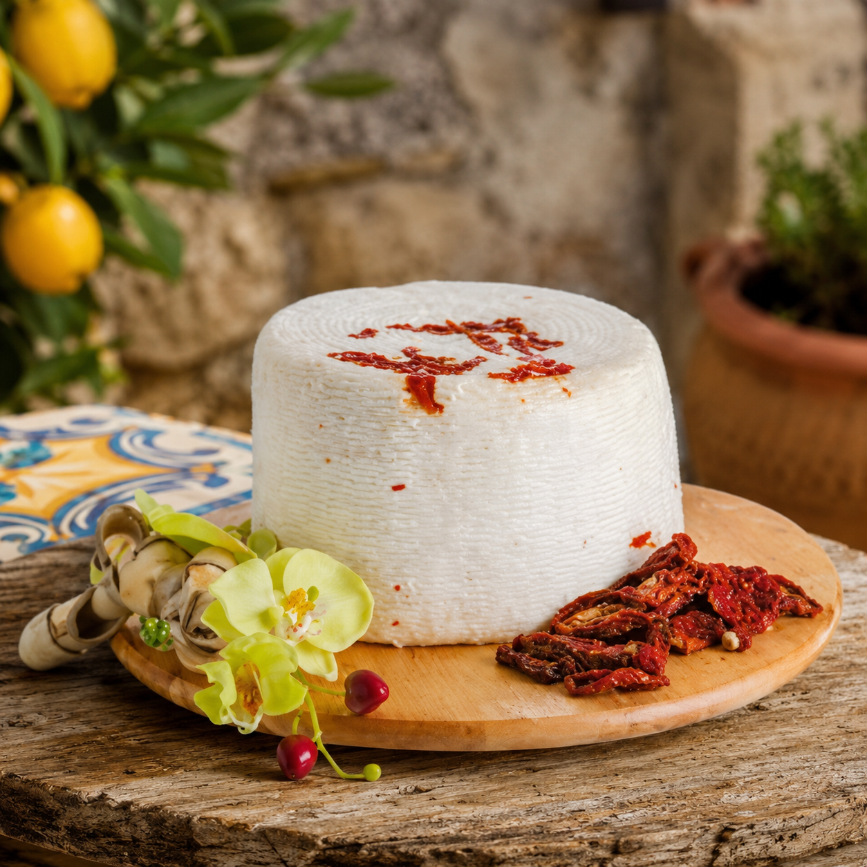 Primo sale con pomodori secchi,formaggio con pomodori secchi Primo sale con pomodori secchi,formaggio con pomodori secchi