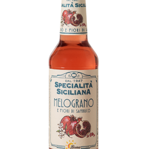 Bibita siciliana melograno e fiori di sambuco,bibita melograno e sambuco