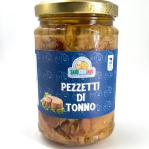 pezzetti di tonno in olio d'oliva