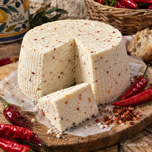 Ricotta salata siciliana con peperoncino,ricotta salata con peperoncino,ricotta salata