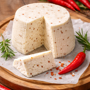 Ricotta salata siciliana con peperoncino,ricotta salata con peperoncino,ricotta salata