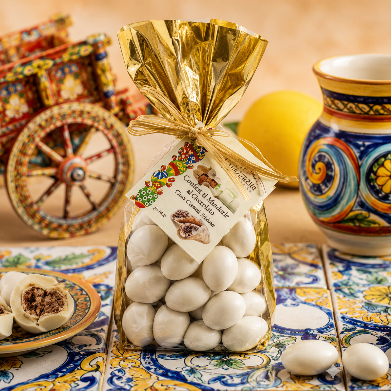 Praline confettate,confetti gusto cannolo siciliano Praline confettate,confetti gusto cannolo siciliano