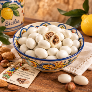 Praline confettate,confetti gusto cannolo siciliano