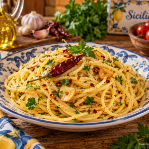 Spaghetti,pasta siciliana