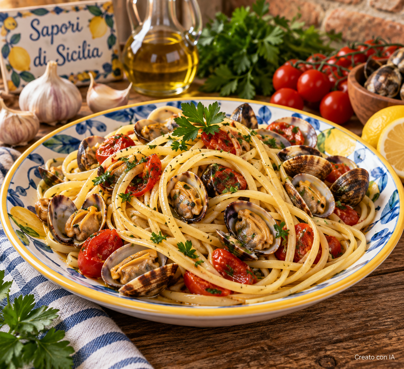 Linguine,pasta siciliana Linguine,pasta siciliana