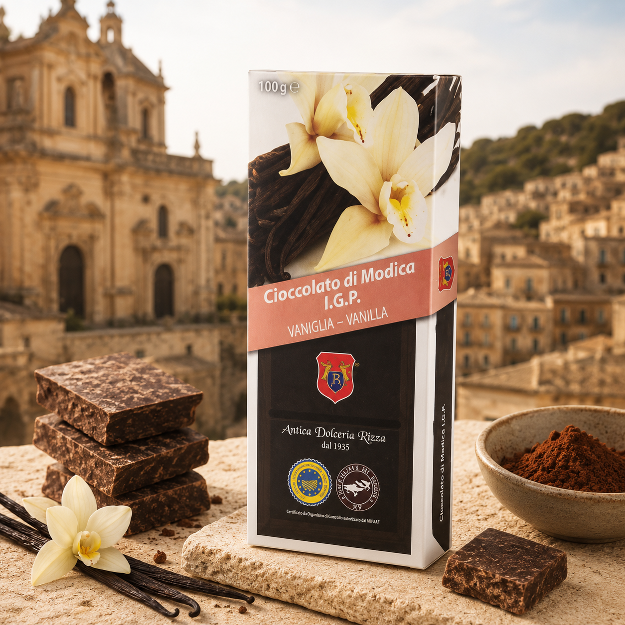 cioccolato di modica igp alla vaniglia cioccolato di modica igp alla vaniglia