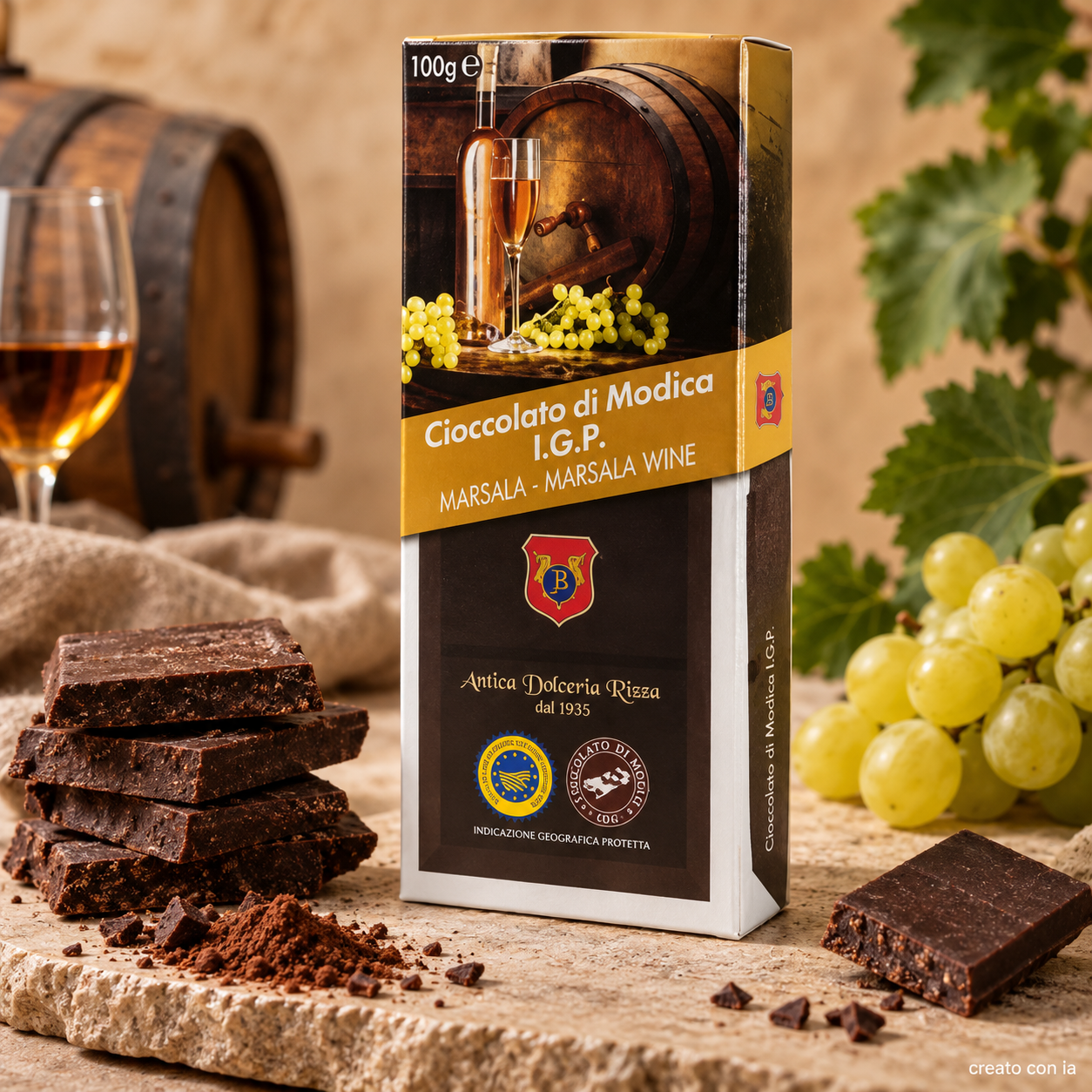 cioccolato di modica igp al marsala cioccolato di modica igp al marsala