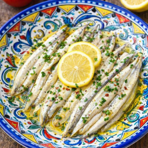 filetti di acciughe marinate