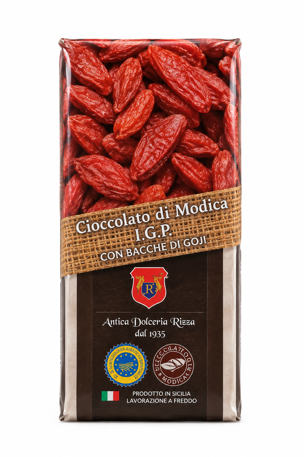 Cioccolato di Modica Jgp alle bacche di goji Cioccolato di Modica Jgp alle bacche di goji - Foto 2