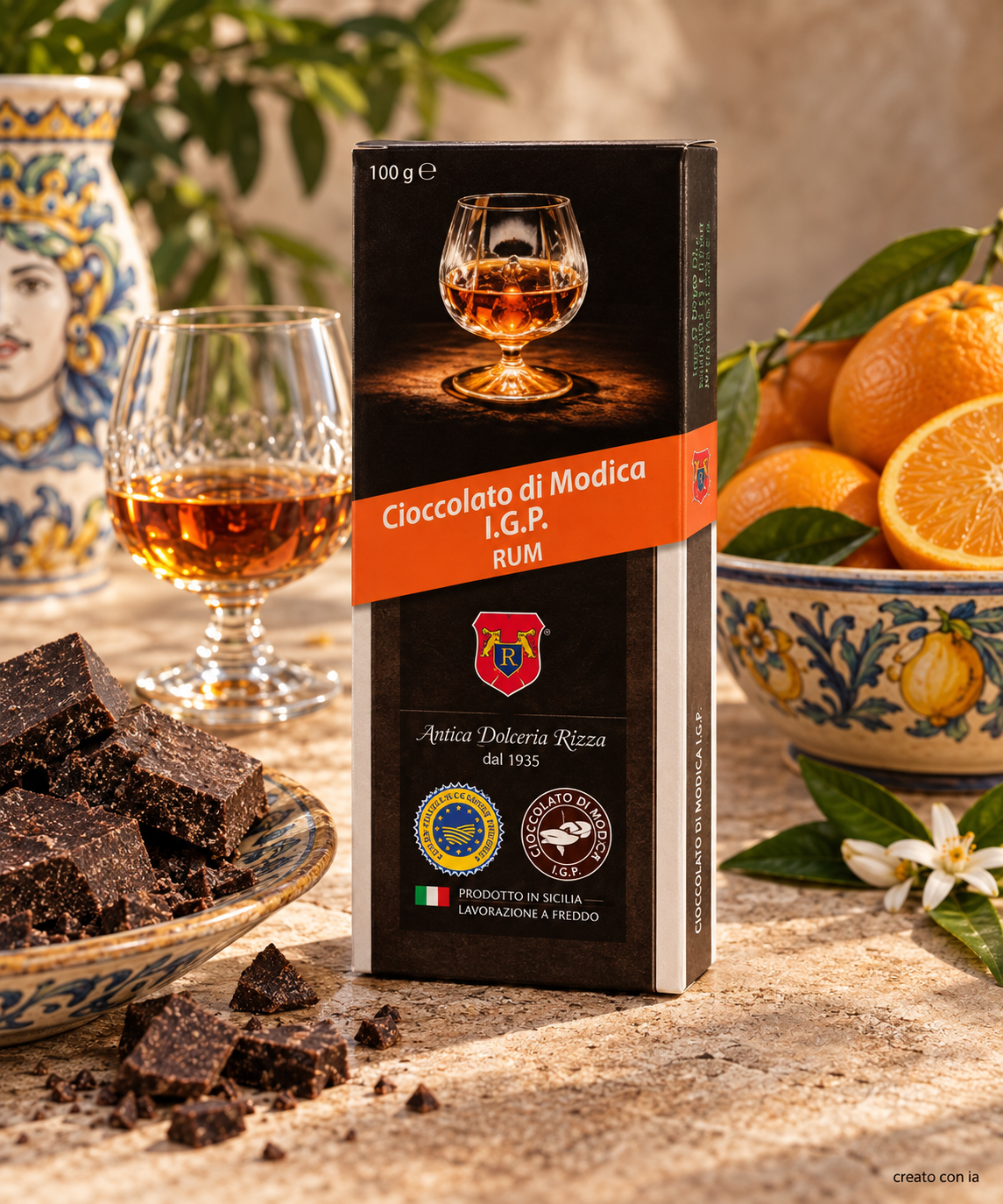 cioccolato di modica igp al rum cioccolato di modica igp al rum