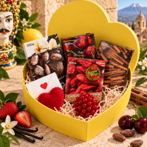 box cuore con cioccolato di modica
