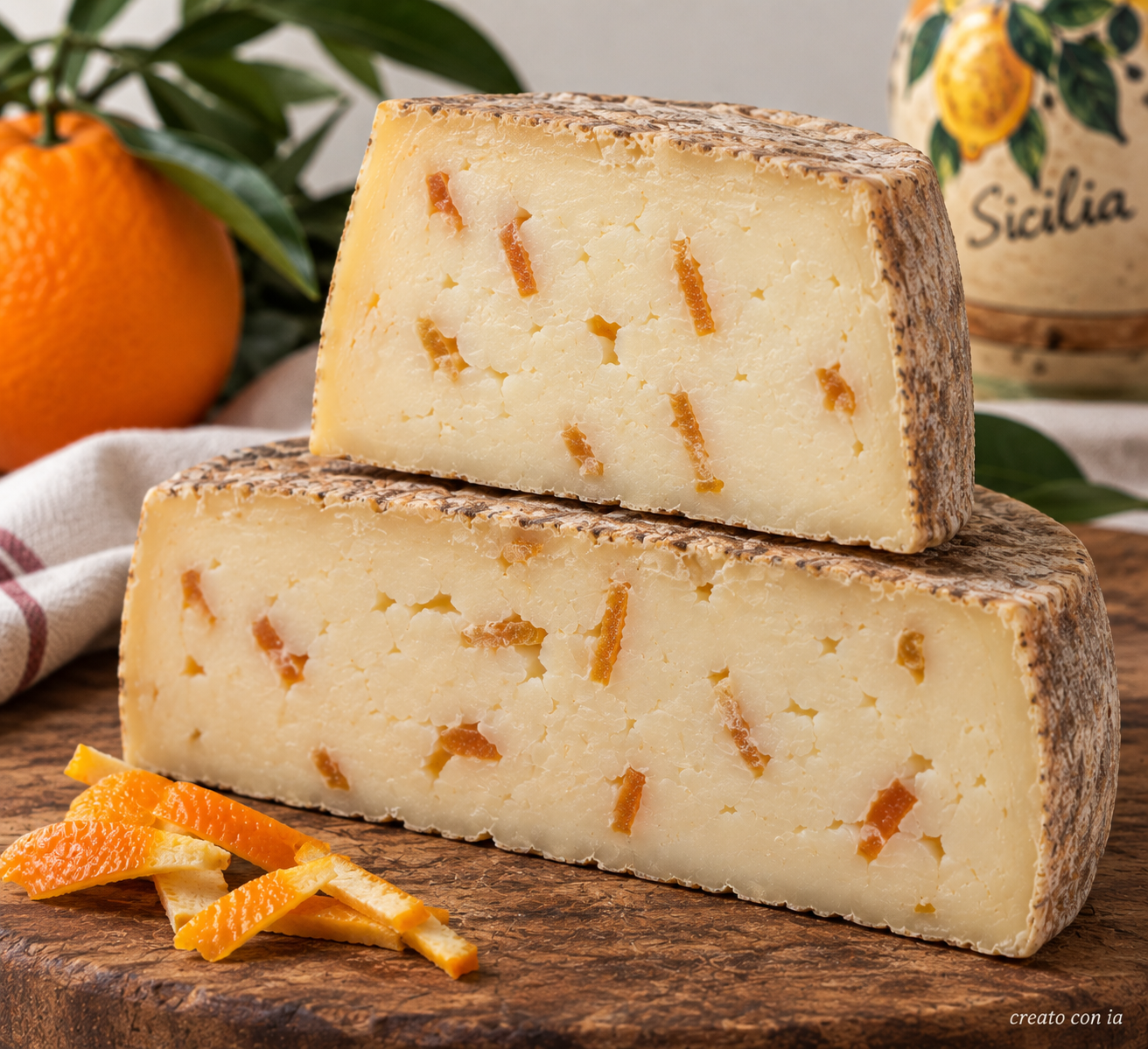 formaggio primo sale con arance siciliane formaggio primo sale con arance siciliane