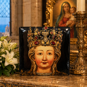 quadretto souvenir con raffigurazione di sant'agata