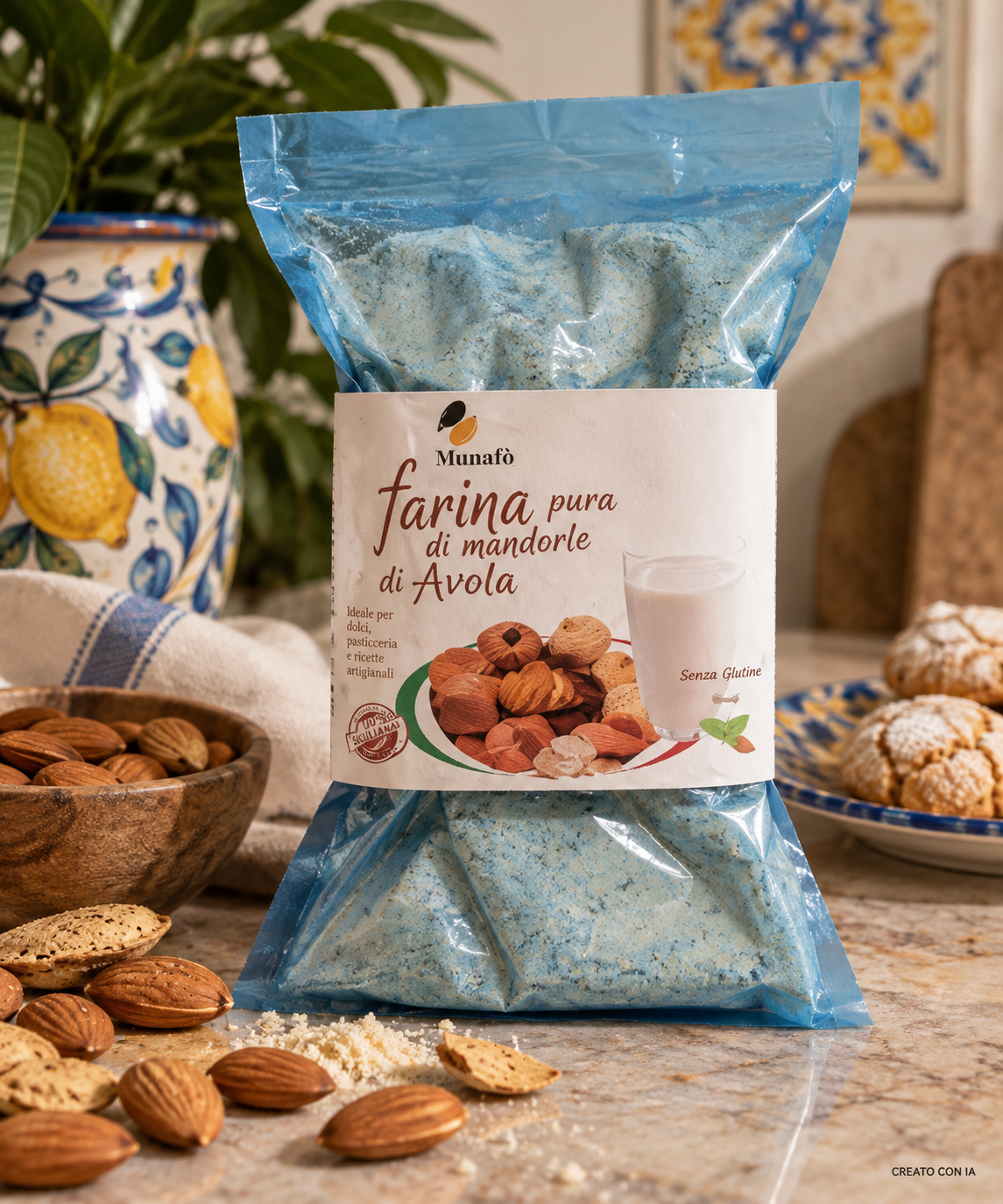 farina pura di mandorla di avola farina pura di mandorla di avola