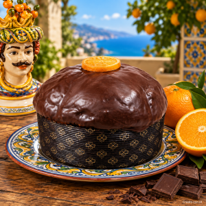 panettone artigianale siciliano arancia e cioccolato