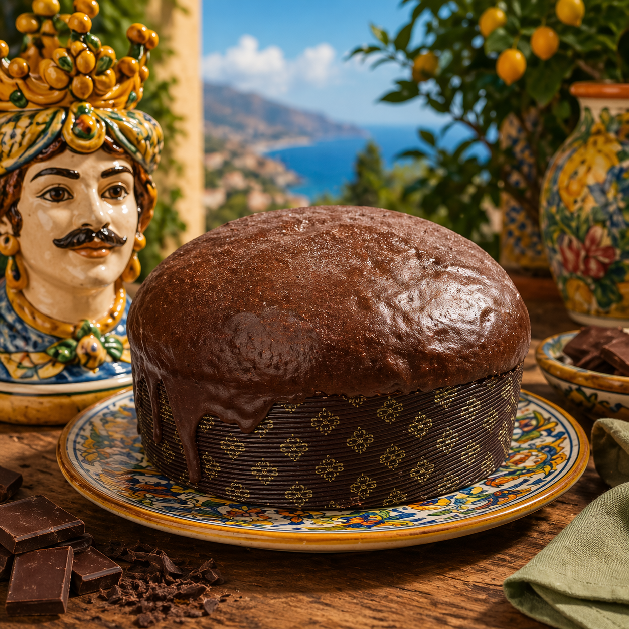 panettone artigianale al cioccolato siciliano panettone artigianale al cioccolato siciliano