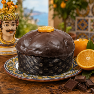 panettone artigianale siciliano arancia e cioccolato
